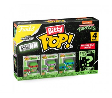 Blister 4 Figuras Bitty Pop Tortugas Ninja Blit