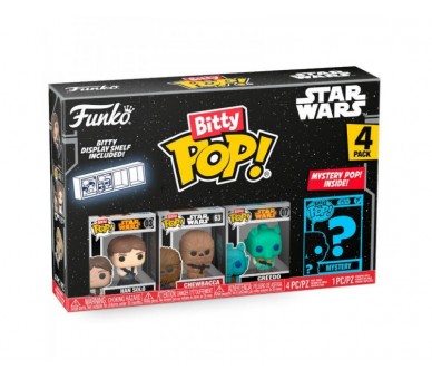 Blister 4 Figuras Bitty Pop Star Wars Han Solo