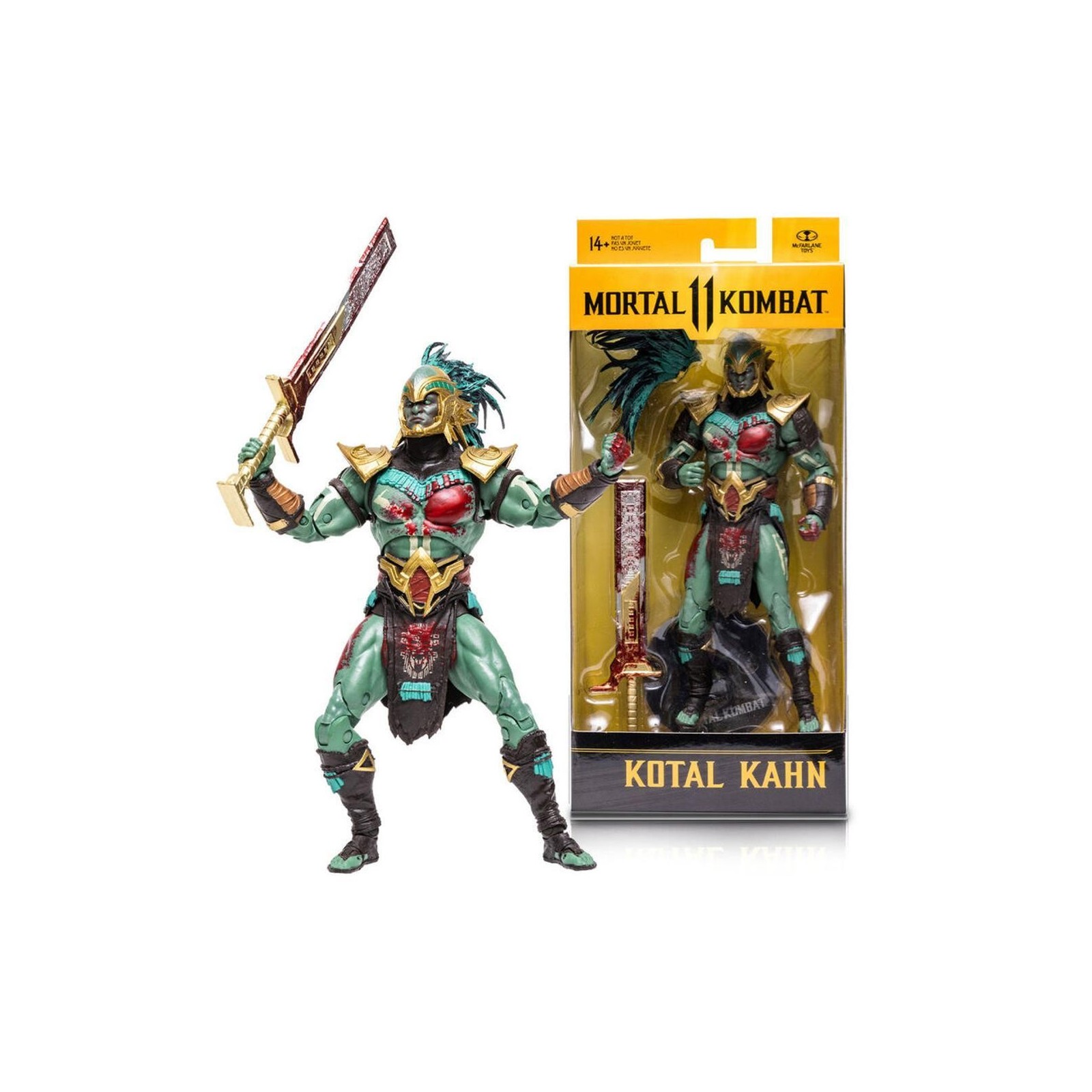 Figura Bloody Kotal Kahn Mortal Kombat Dc Multiverse 18