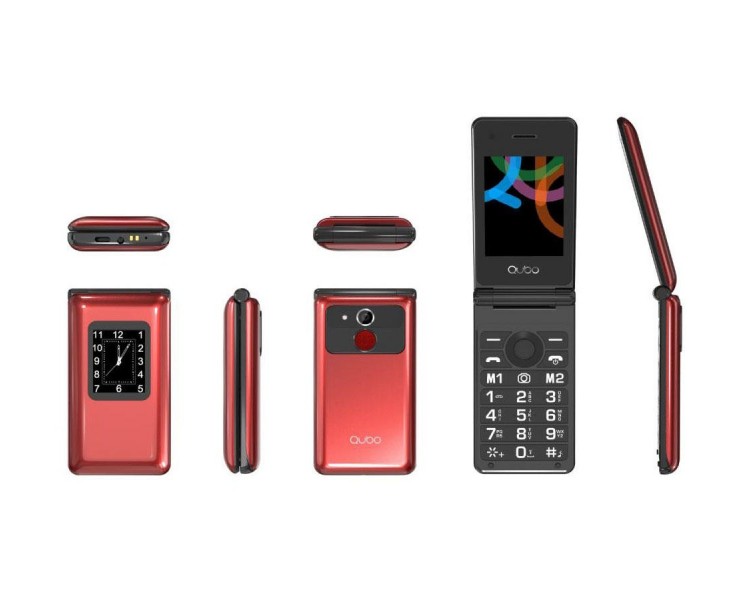 Teléfono Móvil Qubo X-28Rd Rojo 2,8+1,77