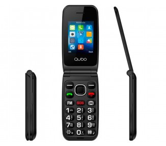 Telefono Qubo Neo2Nw Bk 2,4 Negro Sos