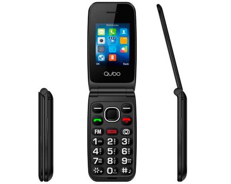 Telefono Qubo Neo2Nw Bk 2,4 Negro Sos