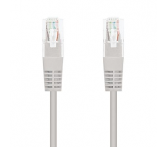 Cable De Red Rj45 Utp Nanocable 10.20.0401 Cat.6/ 1M/ Gris