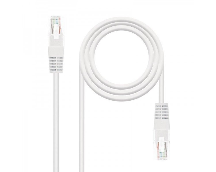 Cable De Red Rj45 Utp Nanocable 10.20.0401-W Cat.6/ 1M/ Blan