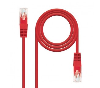 Cable De Red Rj45 Utp Nanocable 10.20.0402-R Cat.6/ 2M/ Rojo