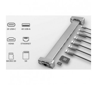 Docking Usb Tipo-C Trust Dalyx 23417/ 6Xusb/ 1Xhdmi/ 1Xrj45/