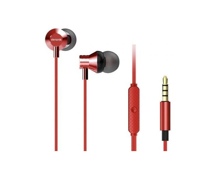 Auriculares Intrauditivos Aiwa Estm-50Rd/ Con Micrófono/ Jac