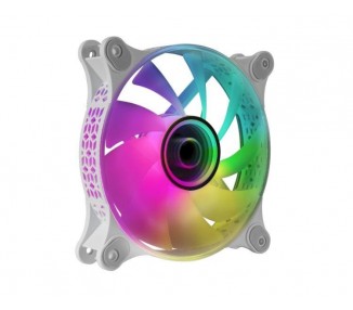 Ventilador Mars Gaming Mf-3D/ 12Cm/ Argb/ Blanco