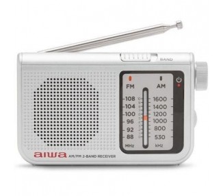 Radio Portátil Aiwa Rs-55Sl/ Plata