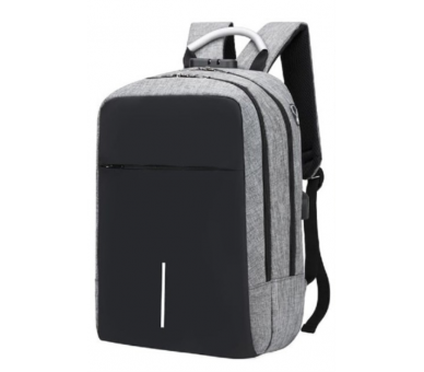 MOCHILA MAILLON BACKPACK GINEBRA USB 16 GRIS