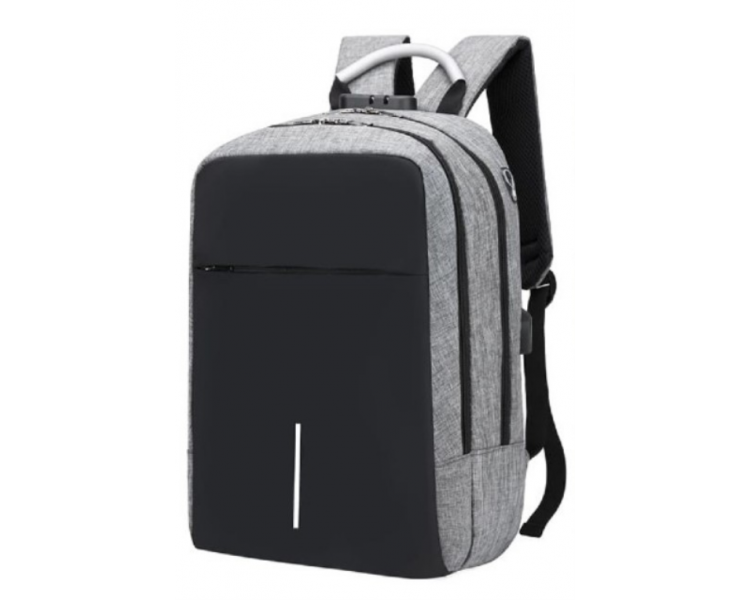 MOCHILA MAILLON BACKPACK GINEBRA USB 16 GRIS