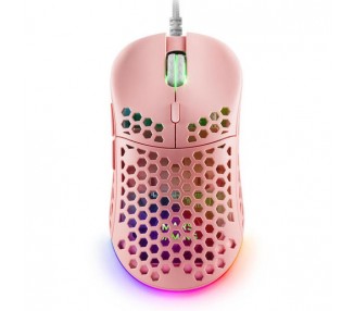 Mouse Mars Gaming Mm55P Diseño Hive Pink 12800Dpi A825Pro Sw