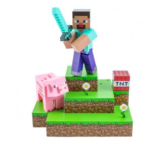 Lámpara Diorama Minecraft Steve