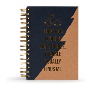 Cuaderno Espiral Harry Potter Trouble Finds Me