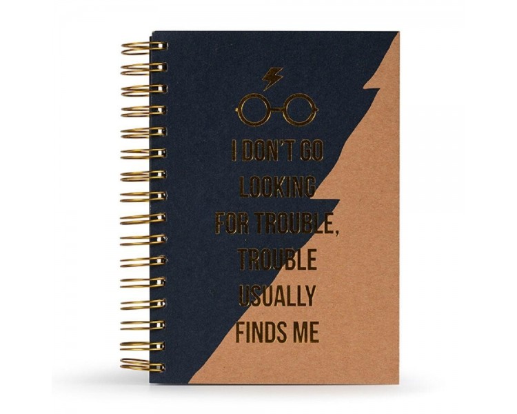 Cuaderno Espiral Harry Potter Trouble Finds Me