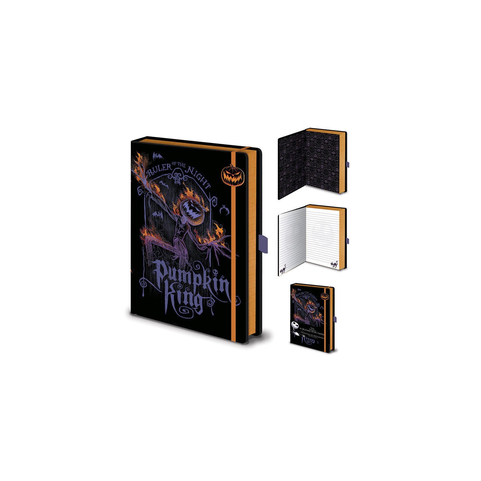 Cuaderno A5 Premium Pesadilla Antes De Navidad Pumpkin King