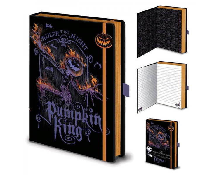 Cuaderno A5 Premium Pesadilla Antes De Navidad Pumpkin King