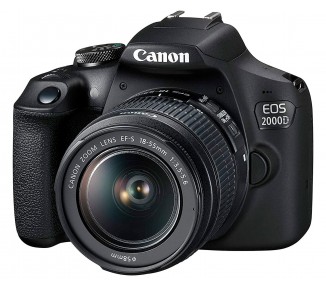 Canon Eos 2000D + Ef-S 18-55Mm F/3.5-5.6 Iii / Cámara + Obje
