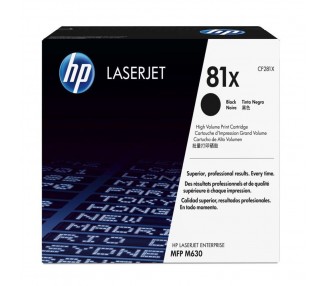 Toner Hp Cf281X  Negro Nº 81X 25000Pag