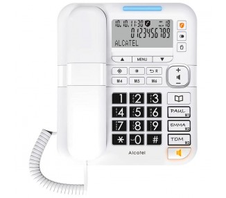 Teléfono Fijo Con Cable Alcatel Tmax 70 White