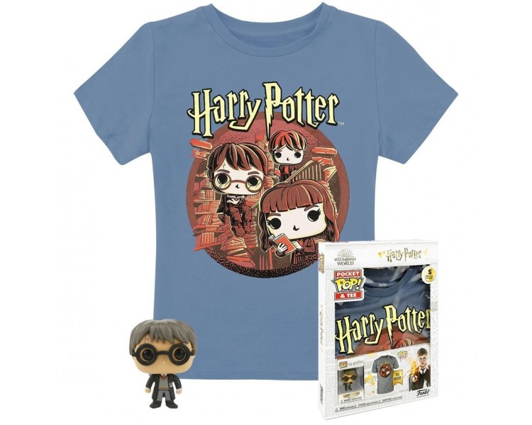 Pop & Tee Harry Potter Funko + Camiseta Trio Talla Xl