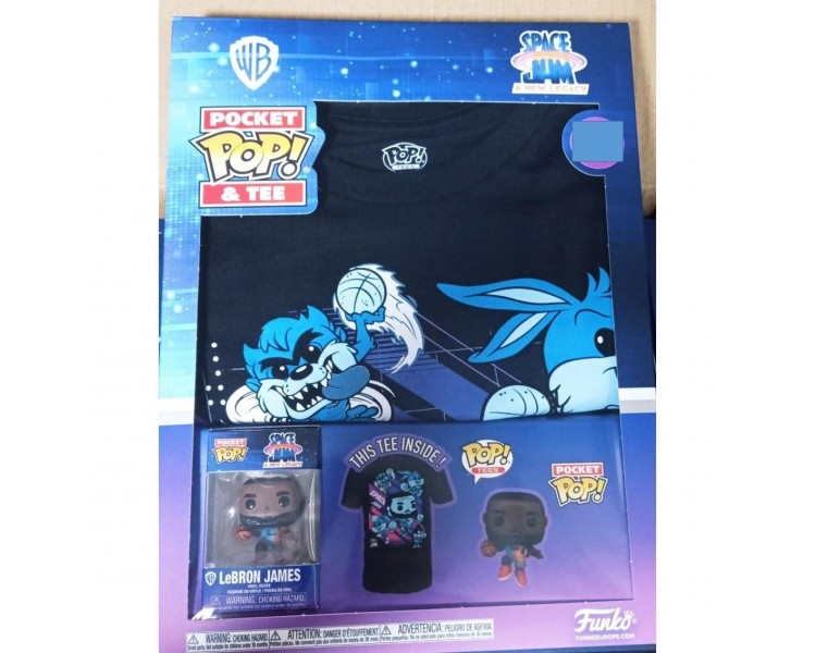 Pop & Tee Space Jam Looney Tunes Lebron James Funko + Camise