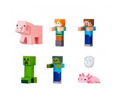 Set Gashapon Figuras Bandai Lote 40 Articulos Minecraft Nara