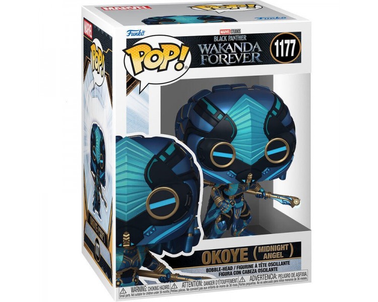 Funko Pop Marvel Black Panther Wakanda Forever Okoye Midnigh