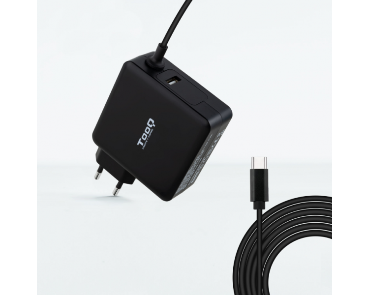 CARGADOR PORTATIL TOOQ USB C PD30 90W NEGRO