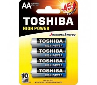 Pack De 4 Pilas Aa Toshiba High Power Lr6/ 1.5V/ Alcalinas