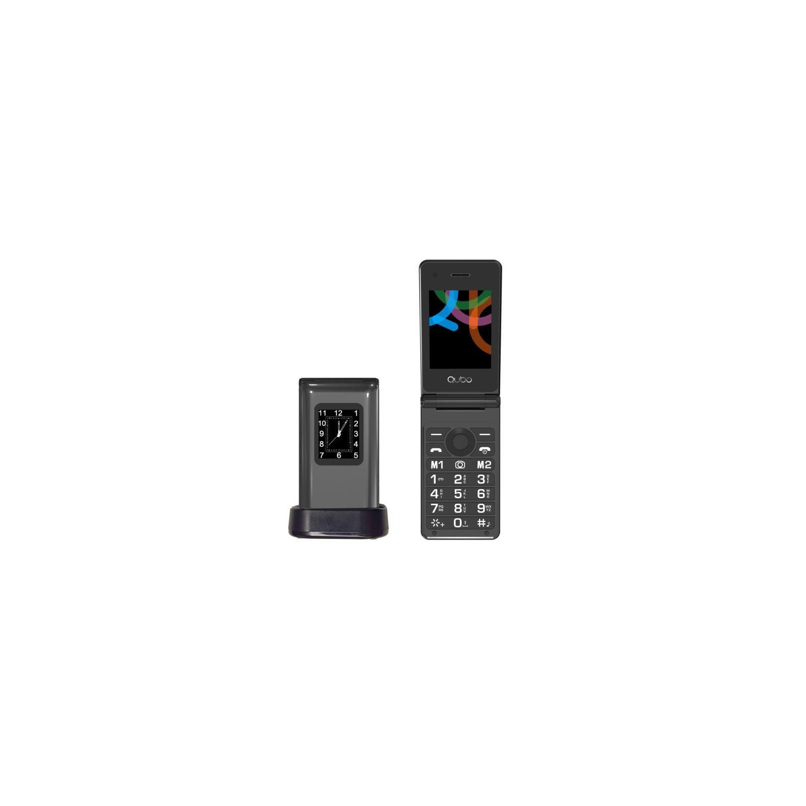 Teléfono Móvil Qubo X-28Bkc Negro 2,8+1,77 Base