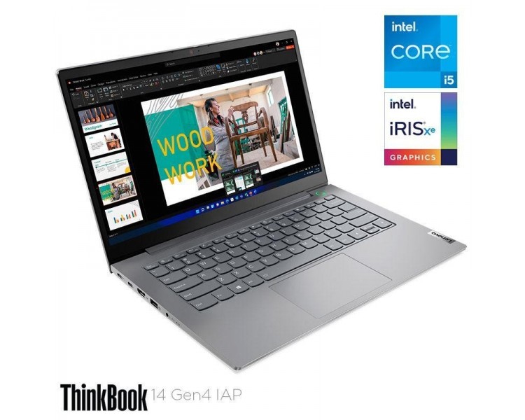 Portatil Lenovo Thinkbook 14 Gen4 I5-1235U 14"Fhd 16Gb 512Ss