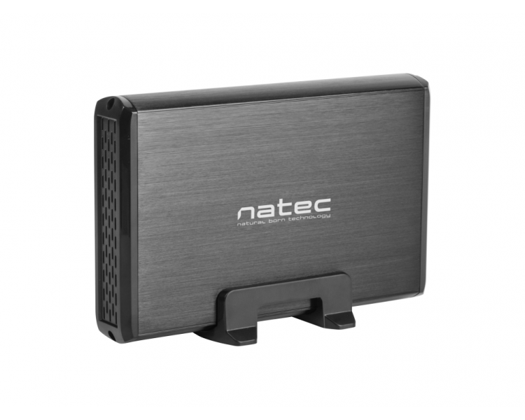 CAJA EXTERNA NATEC RHINO DISCO DURO 35 USB 30 SATA NEGRA