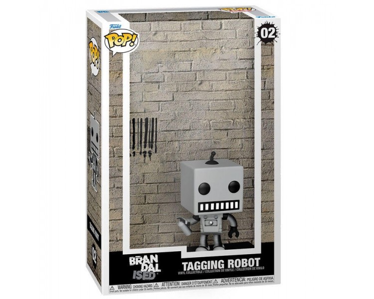 Figura Pop Art Cover Brandalised Tagging Robot