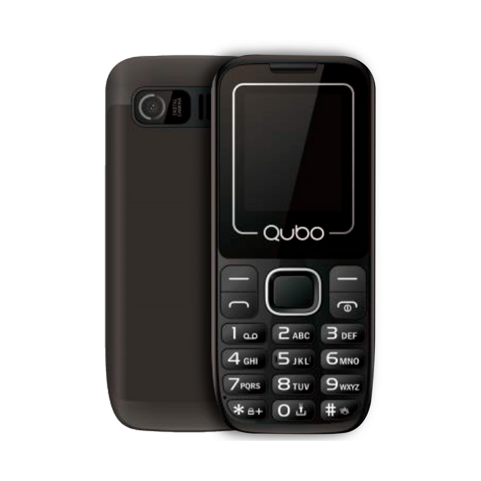 Teléfono móvil Qubo P180 Black 1,77" 32MB RAM 32MB 2G