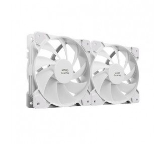 Ventiladores Mars Gaming Mf-Pwmx2/ 12Cm/ Blanco