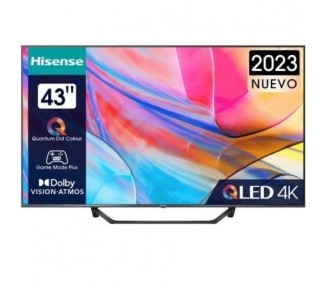 Televisor Hisense Qled Tv 43A7Kq 43"/ Ultra Hd 4K/ Smart Tv/