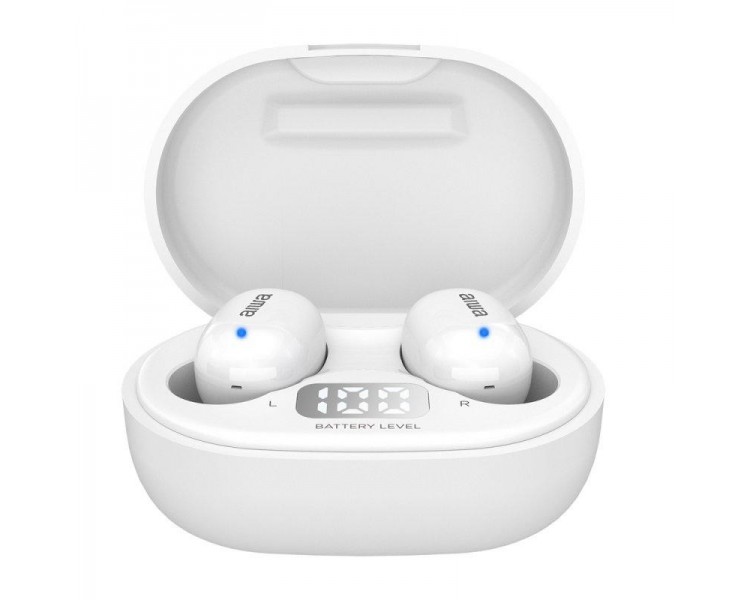 Auriculares Inalambricos Aiwa Ebtw - 150 Bluetooth Blanco +