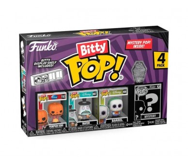 Blister 4 Figuras Bitty Pop Disney Pesadilla Antes De Navida