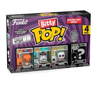 Blister 4 Figuras Bitty Pop Disney Pesadilla Antes De Navida