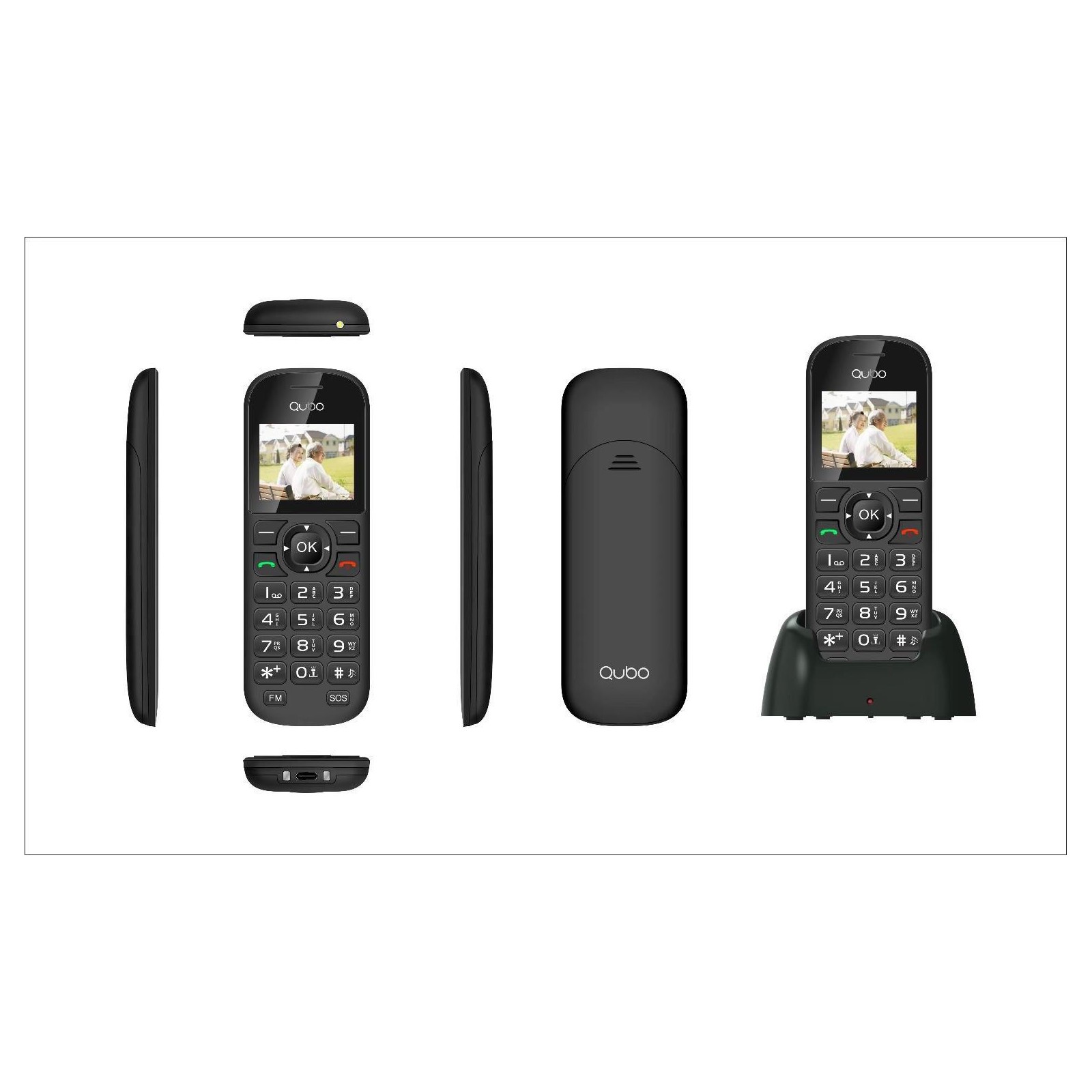 Telefono Móvil Qubo D1803 1,77 Negro 2G Base