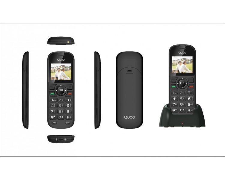 Telefono Móvil Qubo D1803 1,77 Negro 2G Base