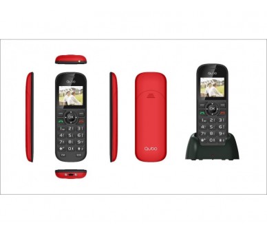 Telefono Móvil D1803 1,77 Rojo 2G Base