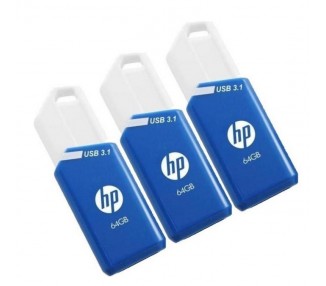 Pack De 3 Memorias Usb 3.1 Hp X755W 64Gb