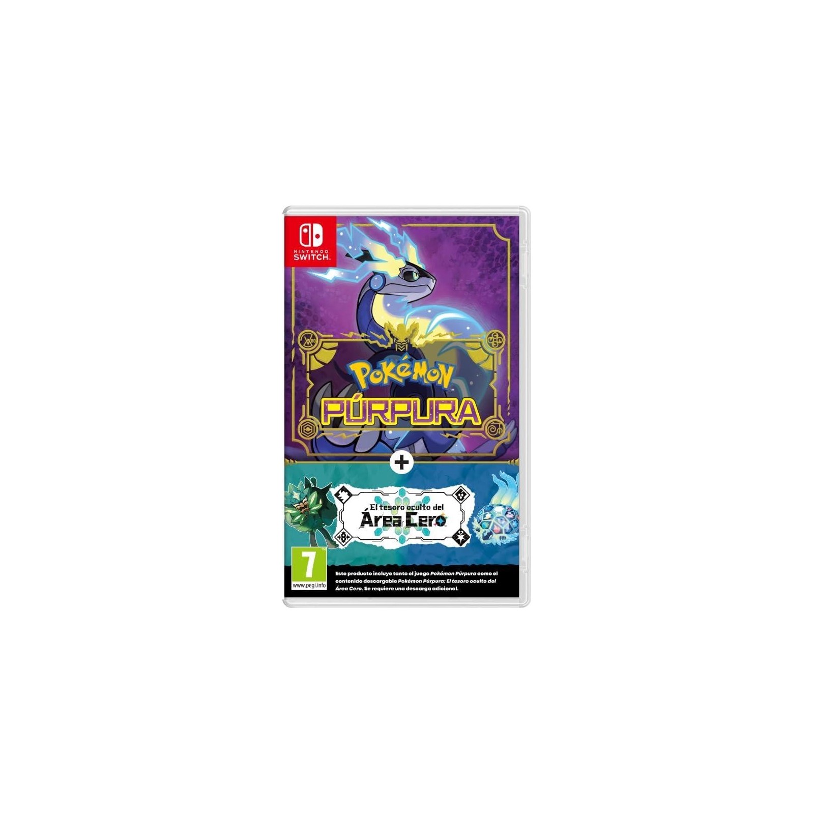 Pokémon Purpura+Pack Expansión "Tesoro Oculto Area Cero"