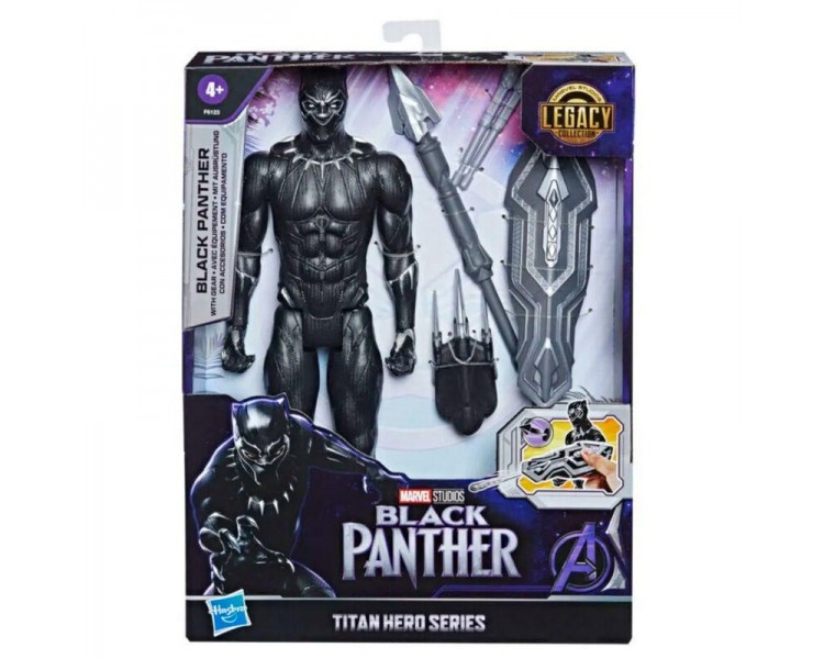 Figura Black Panther Titan Hero Series Marvel 30Cm