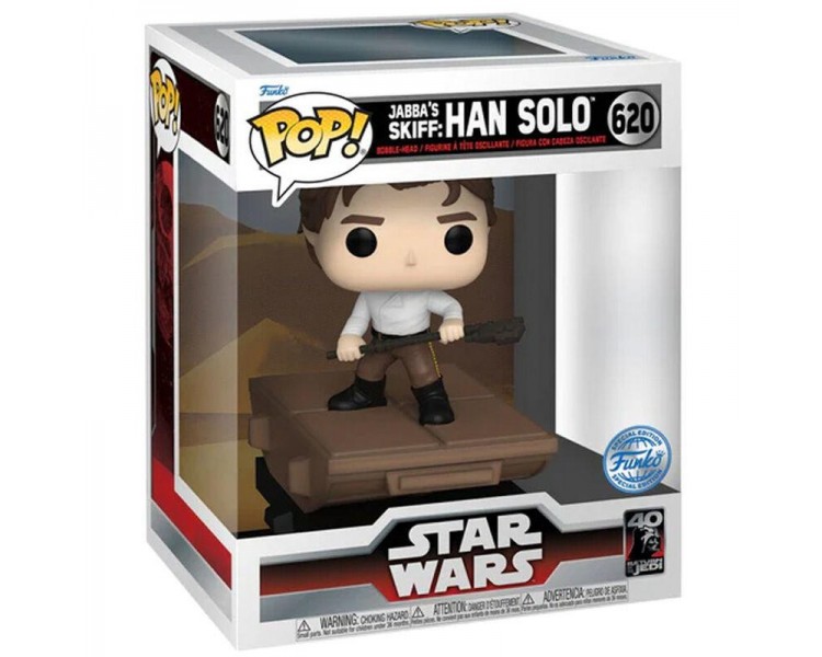 Figura Pop Deluxe Star Wars Jabba Skiff Han Solo Exclusive