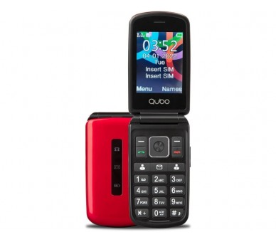 Teléfono Qubo P210Nw Rd 2,8 Rojo Sos