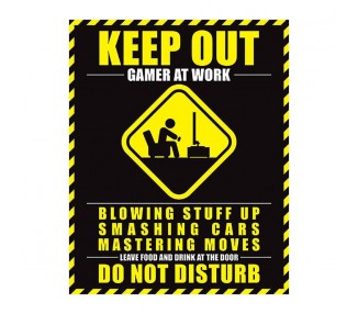 Mini Poster (Do Not Disturb) Gamer At Work
