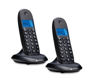 Telefono Motorola C1002 Cb+ Dect Negro Duo